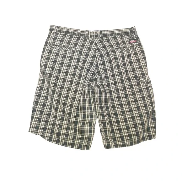 Genuine Dickies Mens Black White Plaid Cargo Shorts Utility Skater Y2K - Picture 2 of 7